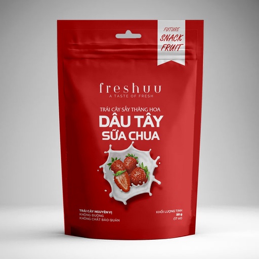Dâu tây sữa chua sấy thăng hoa